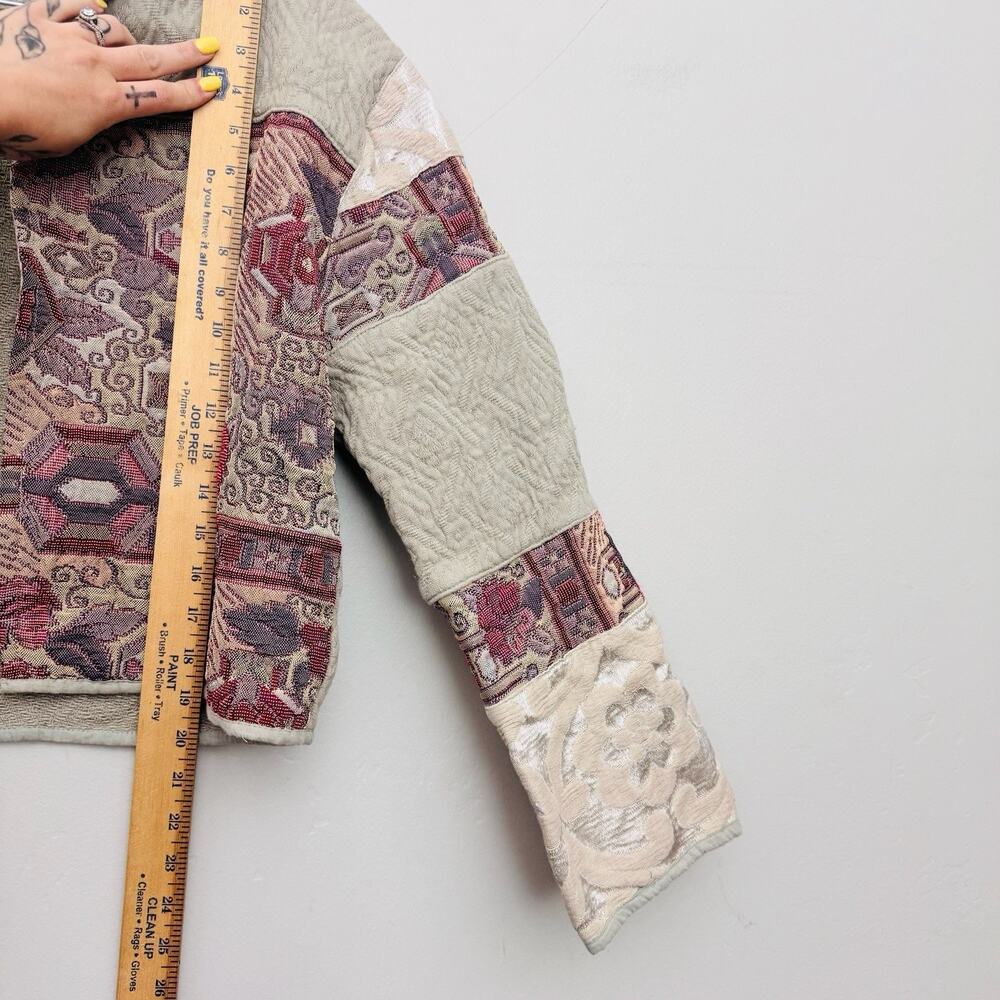 Flashback brand quilted tapestry jacket Women’s Size L - Picture 5 of 7